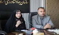 حضور فاطمه خمسه در نشست شورای مدیران و معاونین جهاد کشاورزی استان آذربایجان غربی
